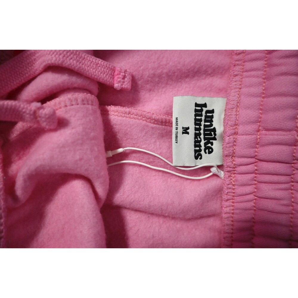 Unlike Humans Pink Sweat Shorts Women’s M Elastic Waist Lounge Casual - Picture 6 of 10